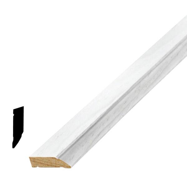 American Wood Moulding WM 947 3/8 in. x 1-1/4 in. x 96 in. Wood Primed Finger-Jointed Stop Moulding