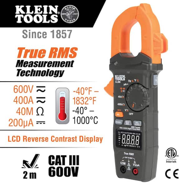 400 Amp AC/DC Digital Clamp Meter and Digital Circuit Breaker Finder Tool Set