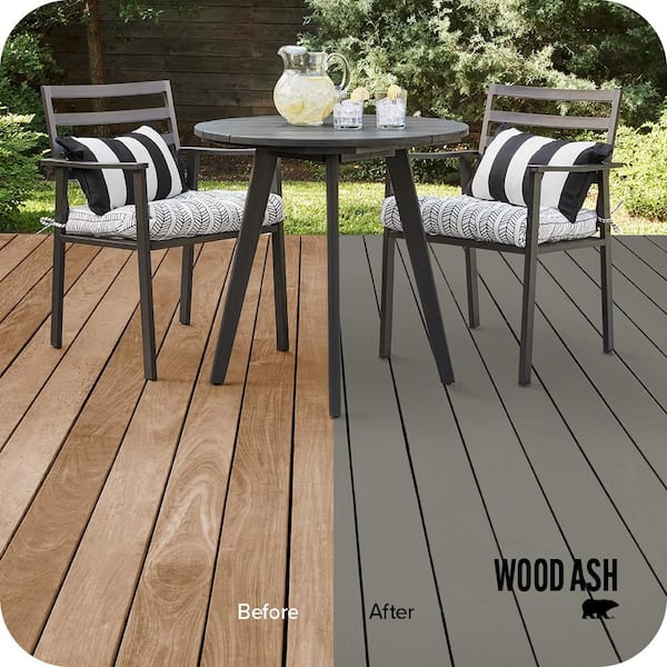 1 gal. #N360-5A Wood Ash Solid Color Waterproofing Exterior Wood Stain