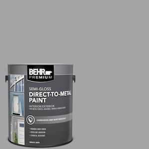 1 gal. #N530-4 Power Gray Semi-Gloss Direct to Metal Interior/Exterior Paint