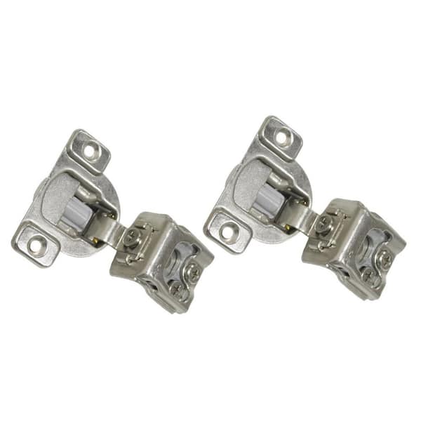 Kingsman Hardware 1-1/4 in. Overlay (35 mm) 110-Degree Soft-Close Face Frame Cabinet Hinge 2-Pairs (4 Pieces)