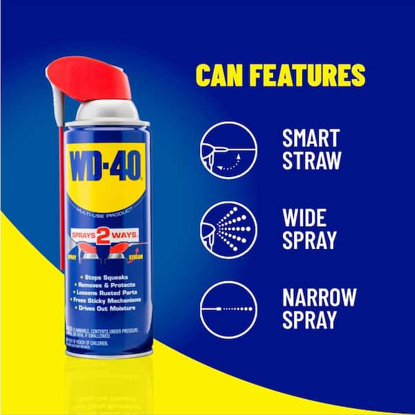 WD-40 SpecialistProtective White Lithium Grease Spray with Smart StrawSprays 2 Ways, 10 oz [6-pack]