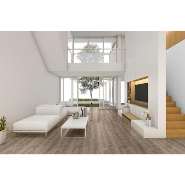 Rustic Pecan 3/4 in. T x 2.75 in. W x 94 in. L Luxury Vinyl Flush Stair Nose Molding