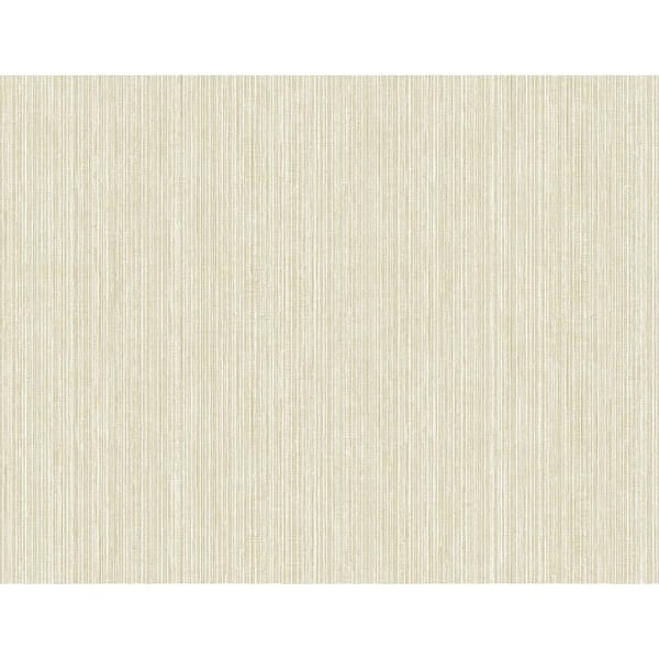 CASA MIA Textile Vertical Cream Paper Non-Pasted Strippable Wallpaper Roll (Cover 60.75 sq. ft.)