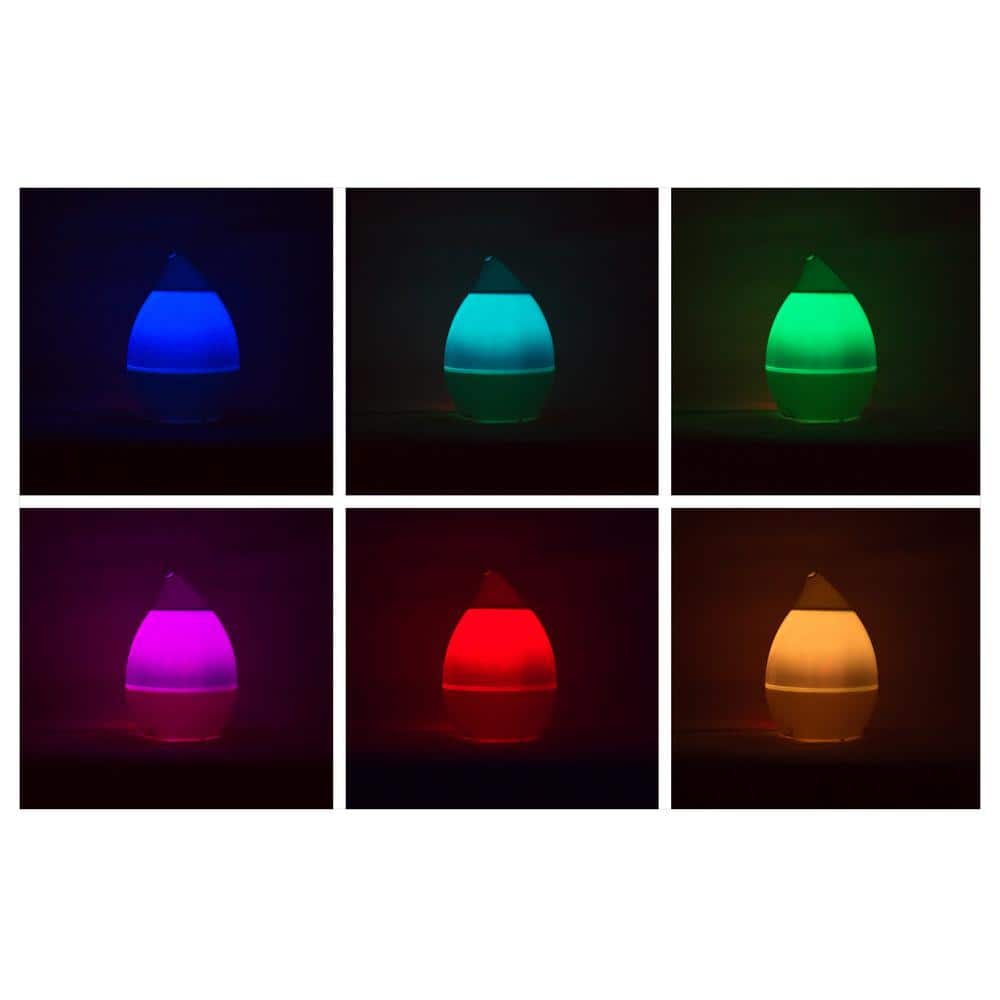 Aurora White Ultrasonic Humidifier with LED Nightlight