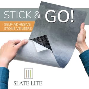 Nero Stick & Go 12in x 24in Self-Adhesive Stone Veneers - Box of 6, Covers 11.62 sq ft