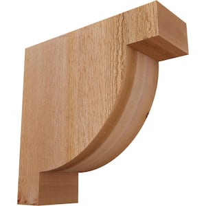 Ekena Millwork 4 In. X 8 In. X 12 In. Western Red Cedar Newport Rough Sawn Corbel - View #9