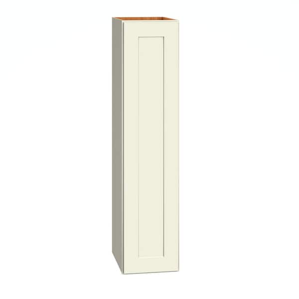 QuickShip Cottage 9 in. W x 12 in. D x 39 in. H Assembled Plywood Shaker Wall Kitchen Cabinet in Starlight