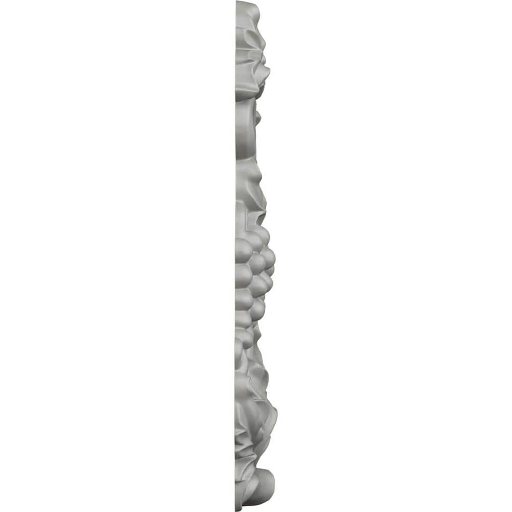 Primed White Polyurethane Grape and Leaf Crown Onlay