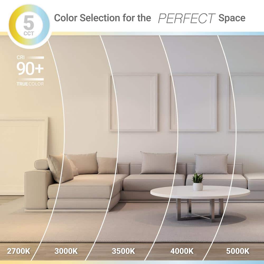 5/6 Inch White Aluminum LED Recessed Lighting Kit, 24 Pack