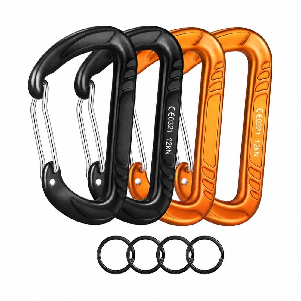 Aluminum Wiregate Screw Locking Carabiner Clips Lightweight 2697 LB Test Strength for Hammock, Camping, and Dog price history on PriceWatchPro