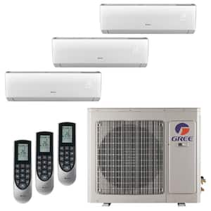 Gen3 Smart Home 24,000 BTU 2-Ton Triple-Zone Ductless Mini Split Air Conditioner with Heat, Inverter, Remote 208-230 V