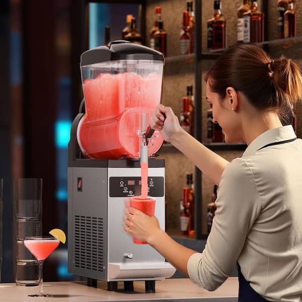 UIMOSO Commercial Slushy Machine, Frozen Drink Machine, 96 Cups Stainless Steel Margarita Smoothie Frozen Drink Maker