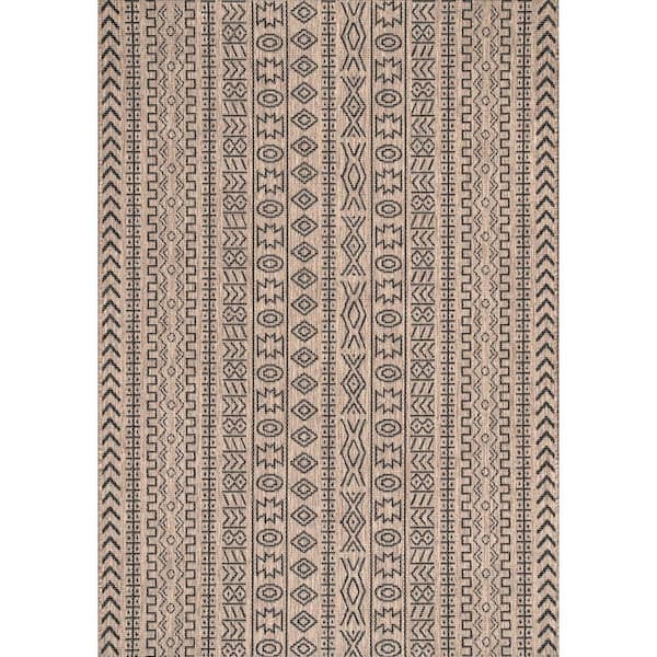 nuLOOM Jamie Brown Doormat 3 ft. x 5 ft. Indoor/Outdoor Patio Area Rug