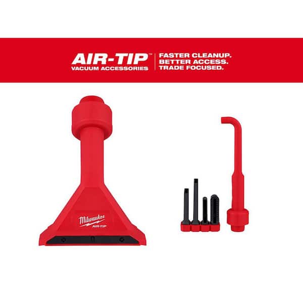 AIR-TIP 1-1/4 in. to 2-1/2 in. Magnetic Utility Nozzle and 4-IN-1 Right Angle Wet/Dry Vacuum Attachment Kit (5-Piece)
