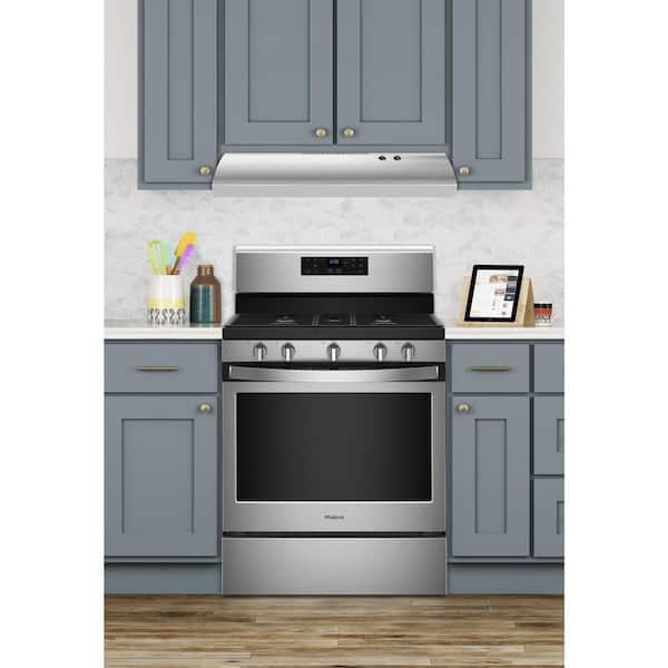 30 in. 325 CFM Ducted Wall Mount Range Hood in Stainless Steel