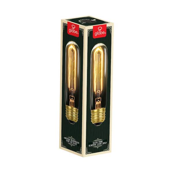 Globe Electric 60-Watt Incandescent T10 Antique Style Radio Tube Medium Base Light Bulb - Vintage Style Light Bulb