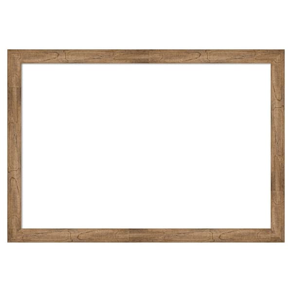 Amanti Art Owl Brown Narrow 40 in. x 28 in. Wood Framed Dry Erase Magnetic Memo Board