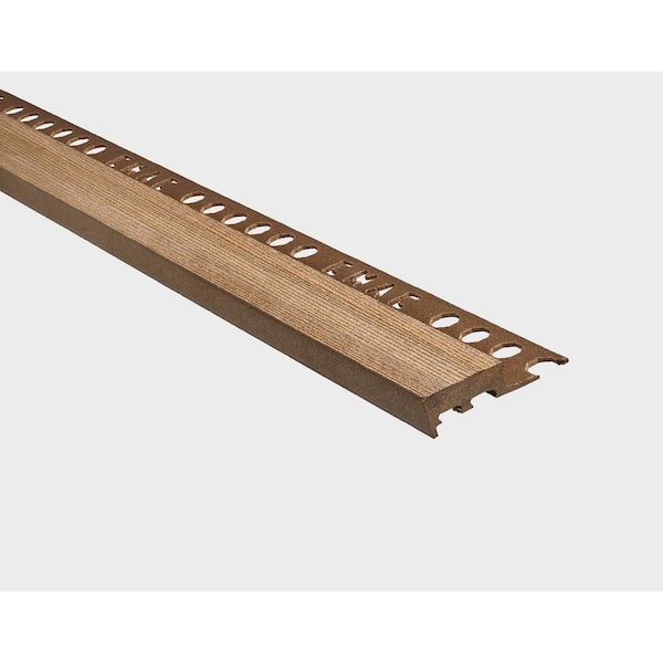 Novopeldano MaxiSoho Dakar Brown vintage 3/8 in. x 98-1/2 in. Composite Maxi, Stair Nosing Trim