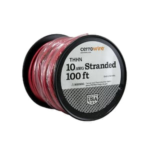 Cerrowire 50 ft. 12 Gauge Red Stranded Copper THHN Wire 112-3603BR - The  Home Depot