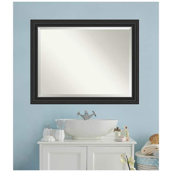Shipwreck Black 45.5 in. x 35.5 in. Bathroom Vanity Mirror