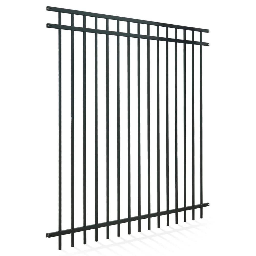6 ft. x 6 ft. Heavy Duty Spaced Bar Flat Top Flat Metal Fence Panel, Anti-Rust Garden Fence Panel (Single Panel) price history on PriceWatchPro