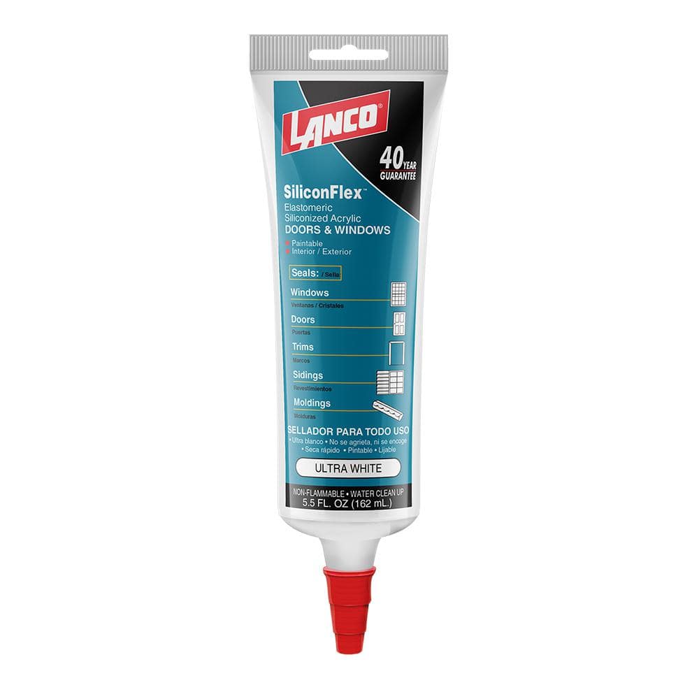 Lanco 5.5 oz. AllPurpose White Caulk TP86819 The Home Depot