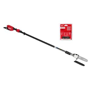 M18 FUEL 10 in. 18V Lithium-Ion Brushless Electric Cordless Telescoping Pole Saw w/(2) 10 in. Telescoping Saw Chain