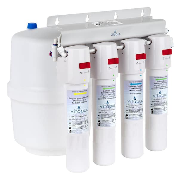 VITAPUR Four Stage 20.3 GPD Quick Connect Reverse Osmosis Water Treatment System