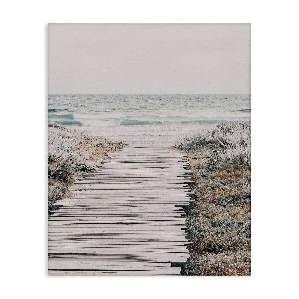 Rugged Beach Path by LSR Design Studio Unframed Coastal Graphic Art Print 48 in. x 36 in. price history on PriceWatchPro