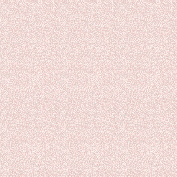 Unbranded Miniatures 3 Collection Pink Full Mini Floral Trail Matte Finish Vinyl on Non-woven Non-pasted Wallpaper Sample