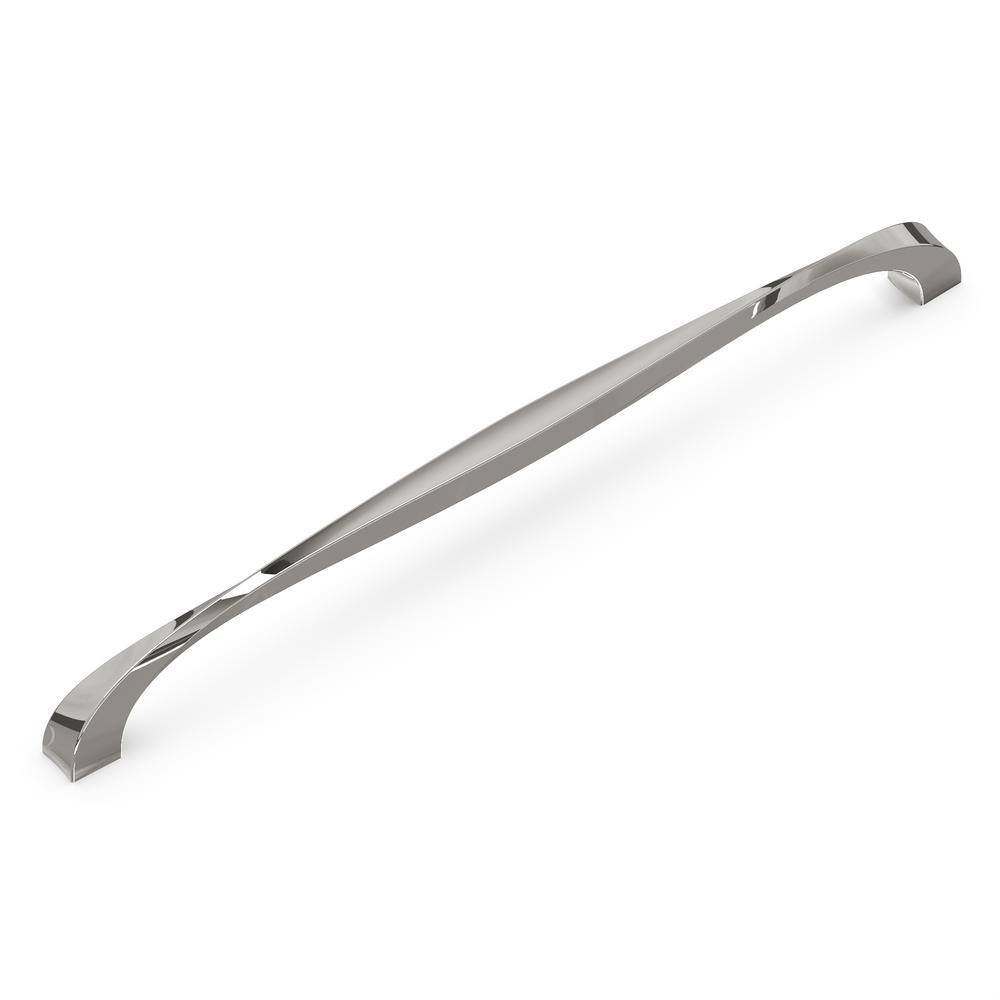 Polished Nickel 12-Inch Bar Cabinet Pulls with Mounting Hardware