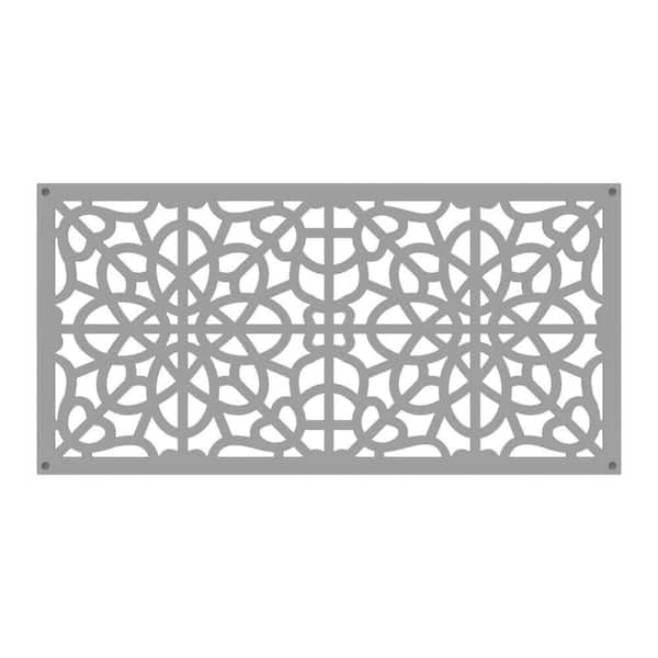 Barrette Outdoor Living 2 ft. x 4 ft. Fretwork Clay Polypropylene Decorative Screen Panel