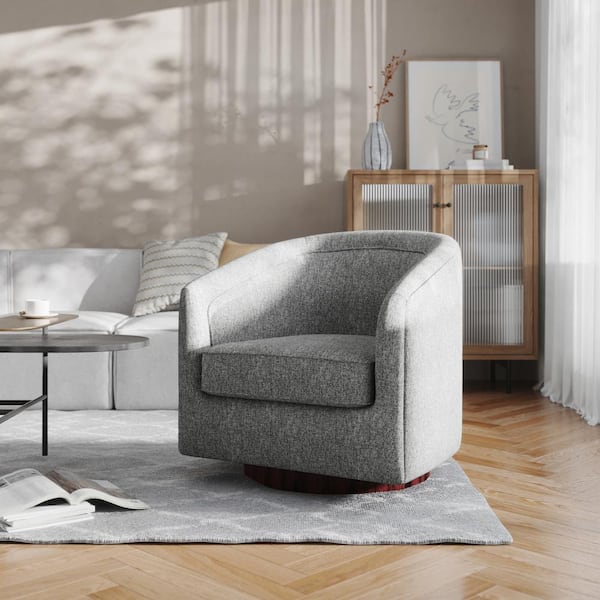 Carnegy Avenue Gray Fabric Accent Chair