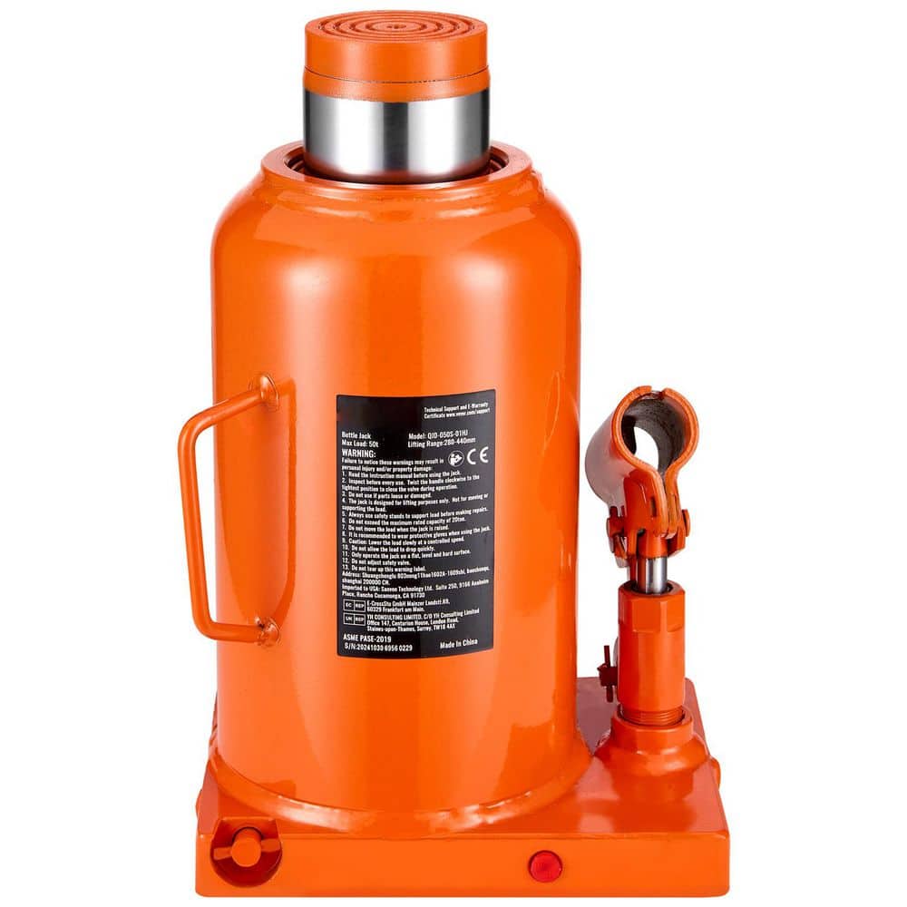 SKYSHALO Hydraulic Bottle Jack, 50 Ton/110231 lbs. Welded Bottle