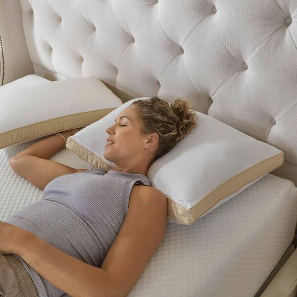 LA-Z-BOY Hybrid Bliss Memory Foam Richloft Fiber Foam Core Pillow
