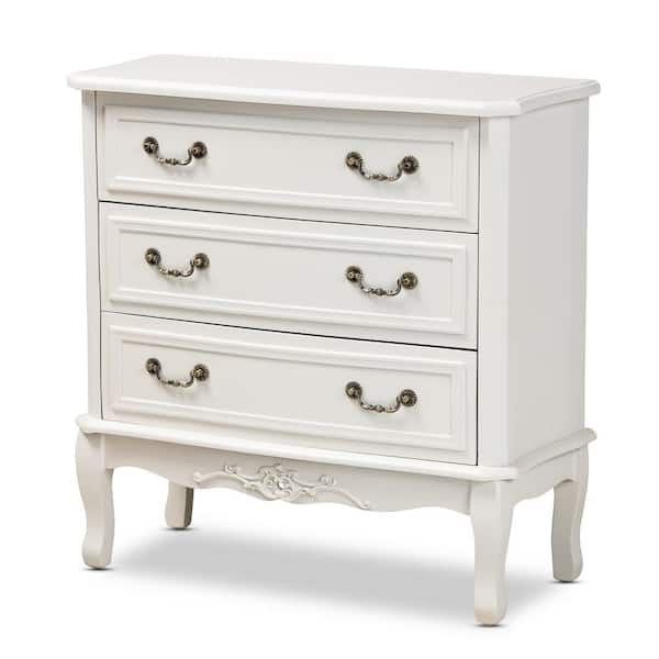 Baxton Studio Gabrielle White Storage Cabinet