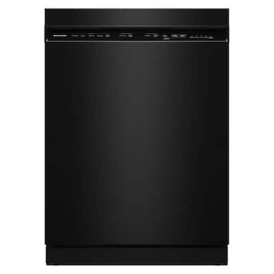 24 in Front Control Built-In Tall Tub Dishwasher in Black with 30-Plus Total Wash Jets