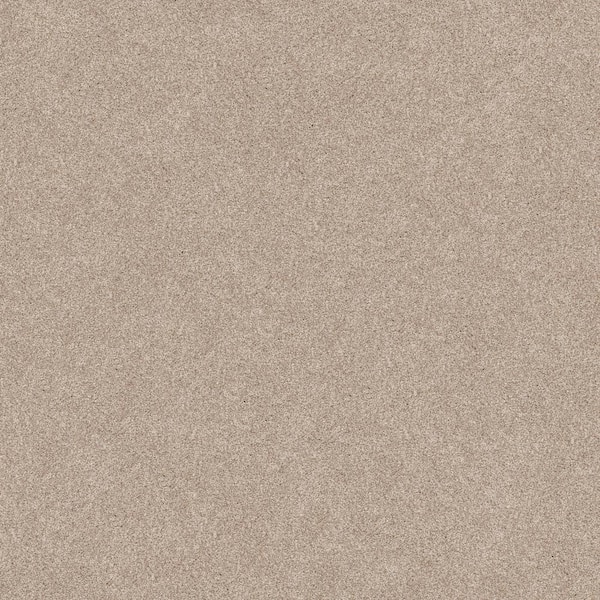 Coastal Charm II Color Ecru Beige 56 oz. Nylon Texture Installed Carpet