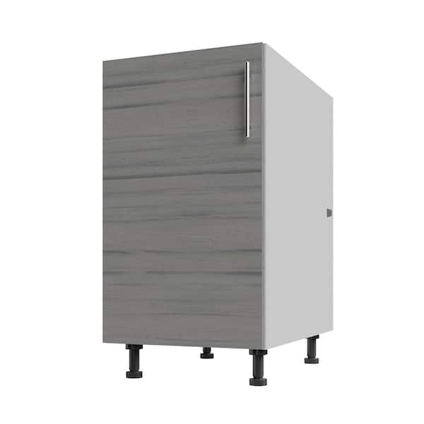 Miami Weatherboard 18 in. X 27 in. X 34.5 in Outdoor Base Cabinet Full Height in Dark Ash Matte