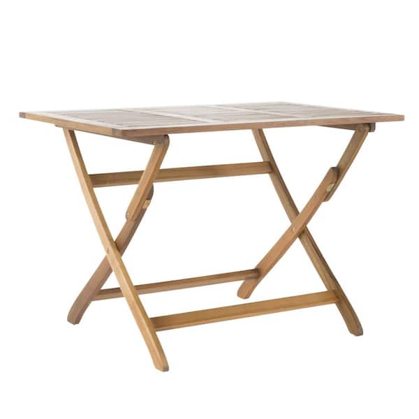Natural Rectangle Acacia Wood Folding Outdoor Dining Table N773270NTL — free download