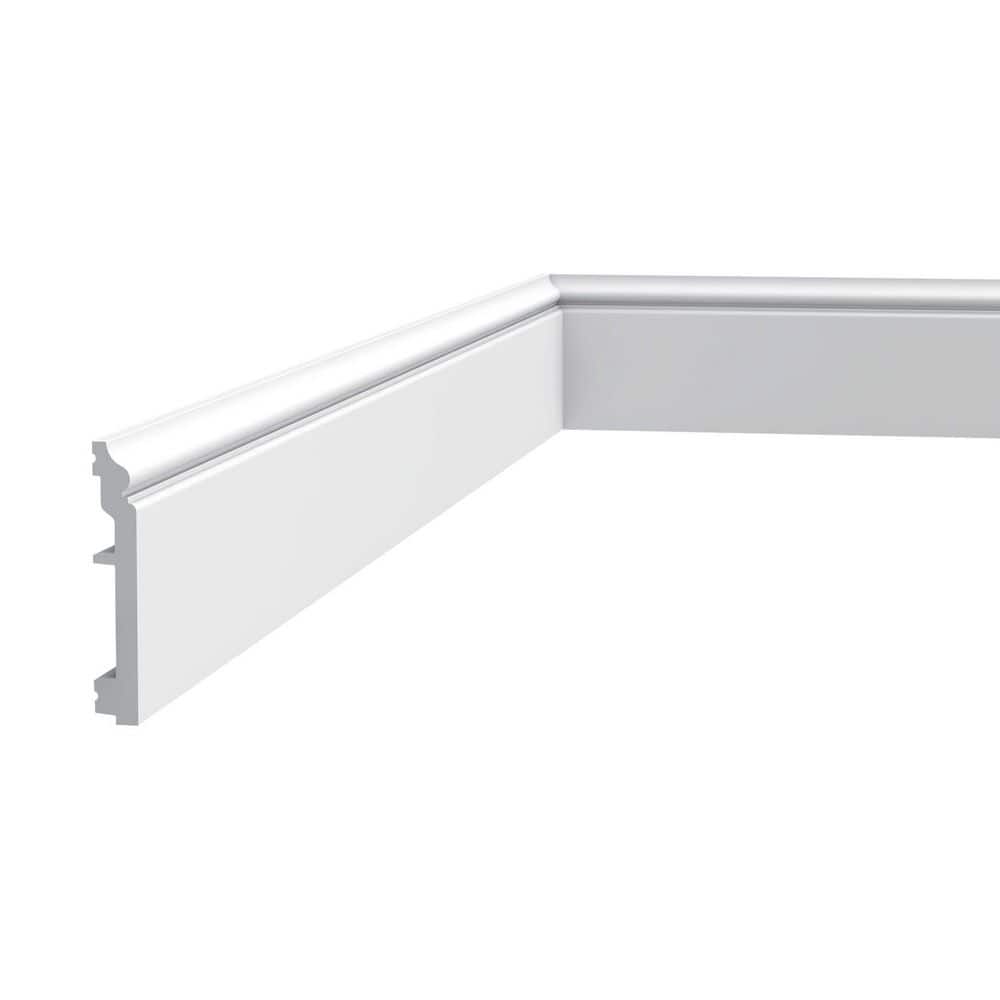 Primed White High Impact Polystyrene Baseboard Moulding Set of 20
