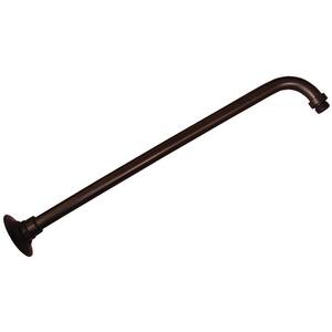 18 in. 90-Degree Shower Arm and Flange in Old World Bronze