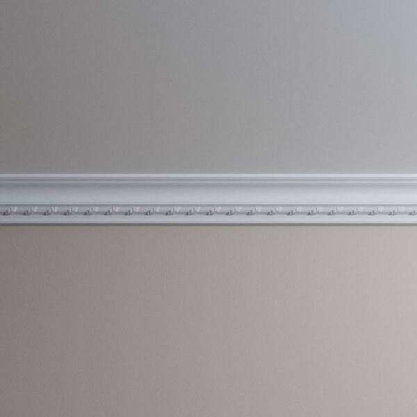 Ekena Millwork Ophelia 4 in. D x 5.75 in. W x 96 in. L Polyurethane Crown Moulding