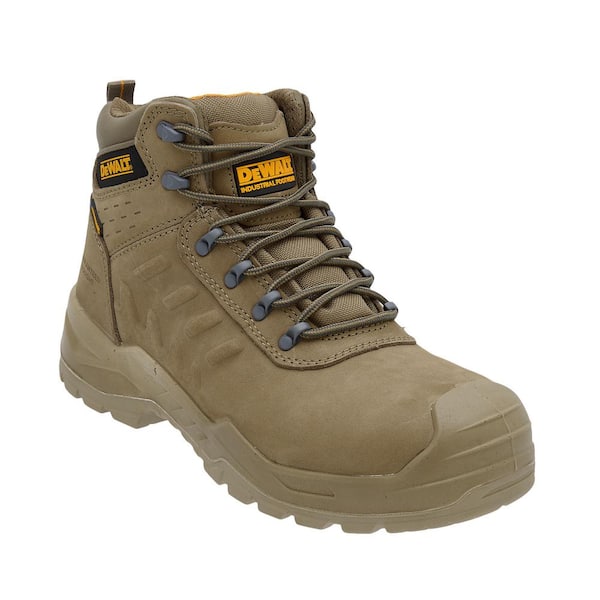 DEWALT Men's Lloyd Waterproof 6 in. Work Boot Steel Toe Sand Size 8.5