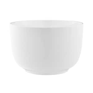 Calice 15 in. White Ceramic Round Vessel Sink