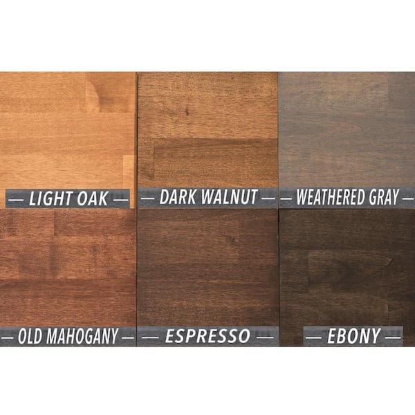 Hardwood Reflections 1 2 Pint Ebony Oil, Best Stain Color For Butcher Block Countertops