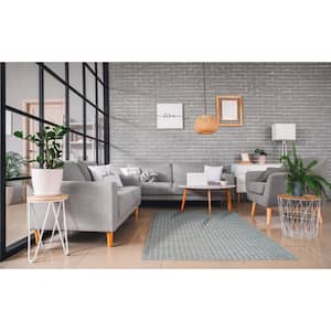 4 ft x 6 ft. Gray Elegant and Durable Hand Knotted Wool Luxurious Modern Premium Rectangle Indoor/Outdoor Area Rugs