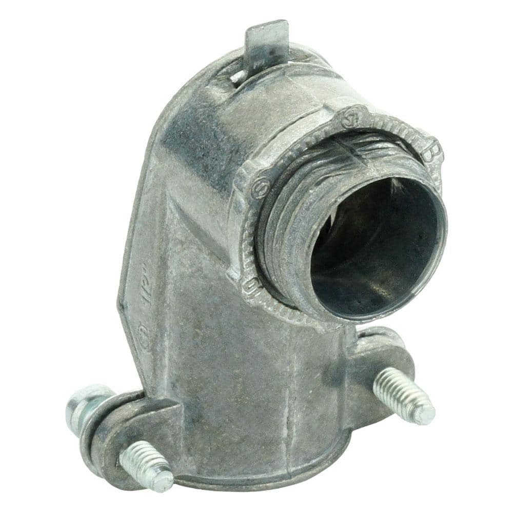 Commercial Electric 12 In Flexible Metal Conduit Fmc 90 Degree Connector Ffc9z 50 1 The 4972