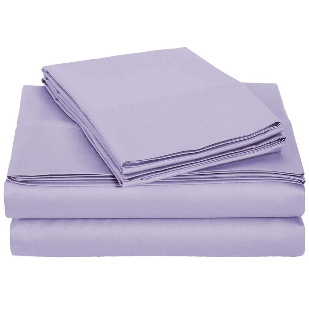 Monroe Solid 4-Piece Microfiber Lavender King Sheet Set price history on PriceWatchPro